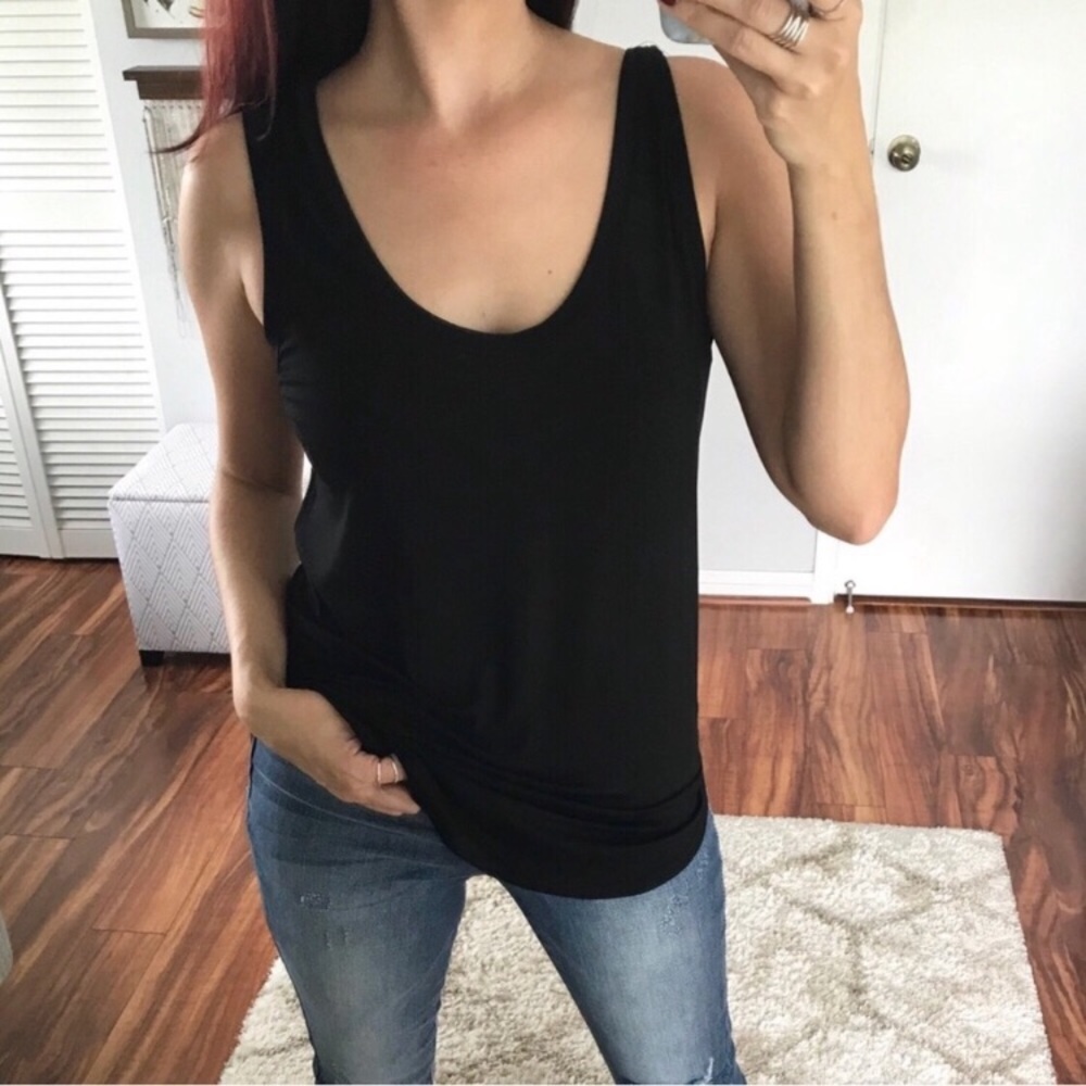 🎋 Soft Bamboo Tank - Black